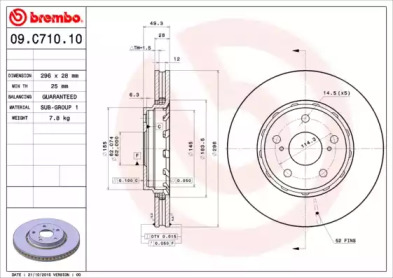 Тормозной диск BRECO BV 9206