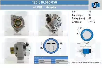 Генератор CV PSH 125.510.095.050