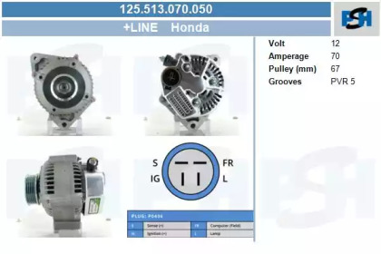 Генератор CV PSH 125.513.070.050