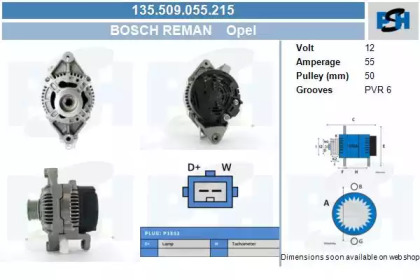 Генератор CV PSH 135.509.055.215