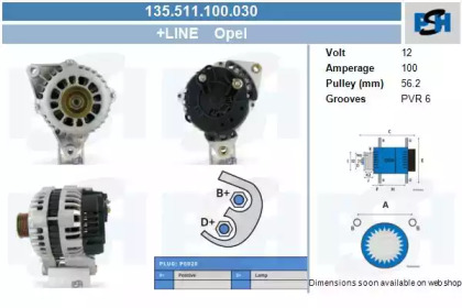 Генератор CV PSH 135.511.100.030