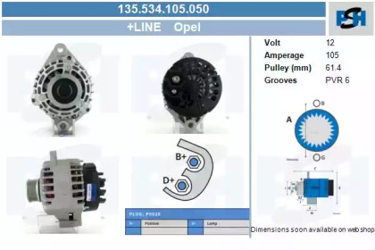 Генератор CV PSH 135.534.105.050