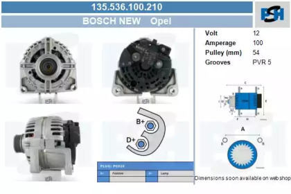 Генератор CV PSH 135.536.100.210