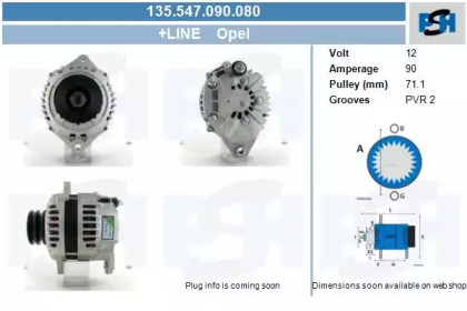 Генератор CV PSH 135.547.090.080