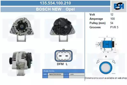 Генератор CV PSH 135.554.100.210