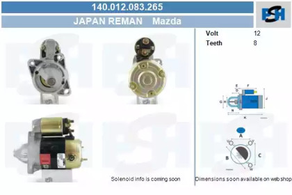 Стартер CV PSH 140.012.083.265