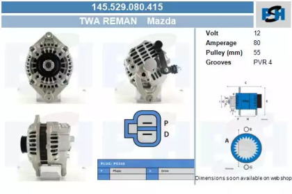 Генератор CV PSH 145.529.080.415