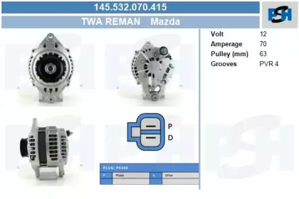 Генератор CV PSH 145.532.070.415