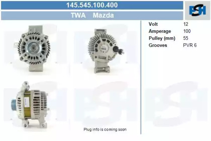 Генератор CV PSH 145.545.100.400