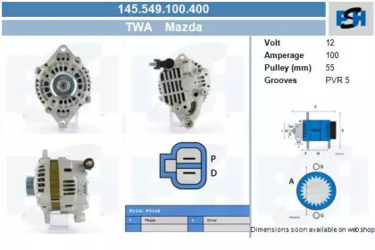 Генератор CV PSH 145.549.100.400