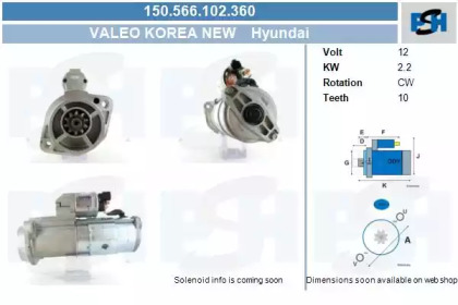 Стартер CV PSH 150.566.102.360