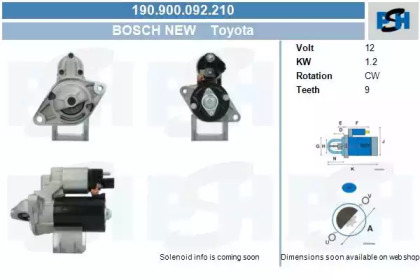 Стартер CV PSH 190.900.092.210