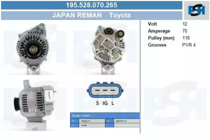 Генератор CV PSH 195.528.070.265