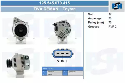 Генератор CV PSH 195.545.070.415