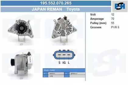 Генератор CV PSH 195.552.070.265