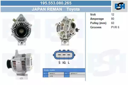 Генератор CV PSH 195.553.080.265