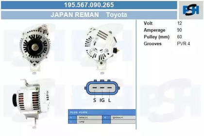 Генератор CV PSH 195.567.090.265