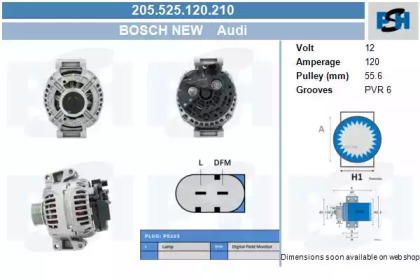 Генератор CV PSH 205.525.120.210