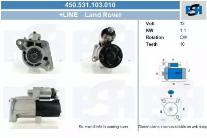 Стартер CV PSH 450.531.103.010