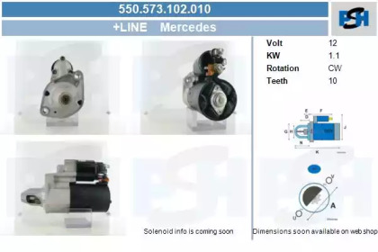 Стартер CV PSH 550.573.102.010