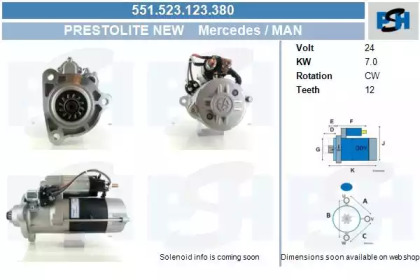 Стартер CV PSH 551.523.123.380
