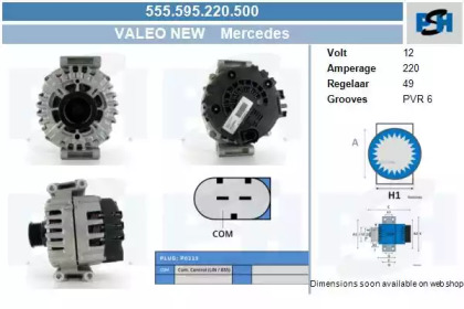 Генератор CV PSH 555.595.220.500