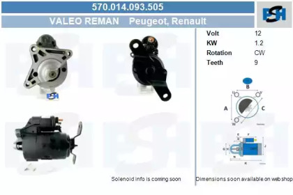 Стартер CV PSH 570.014.093.505