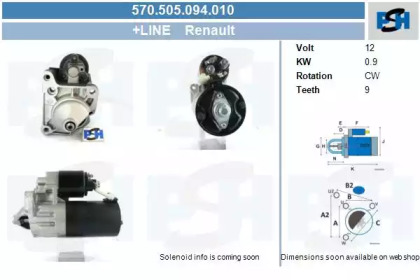 Стартер CV PSH 570.505.094.010