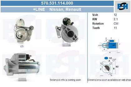 Стартер CV PSH 570.531.114.000