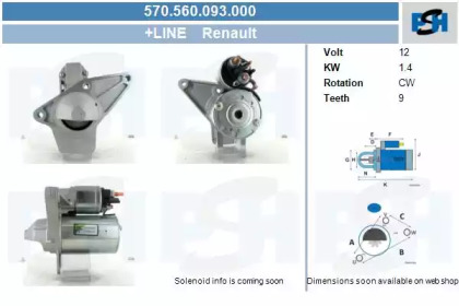 Стартер CV PSH 570.560.093.000