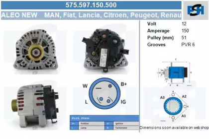 Генератор CV PSH 575.597.150.500