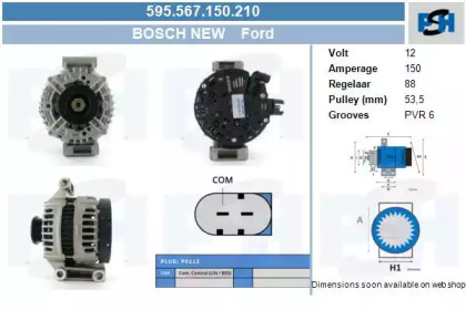 Генератор CV PSH 595.567.150.210