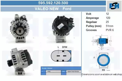 Генератор CV PSH 595.592.120.500