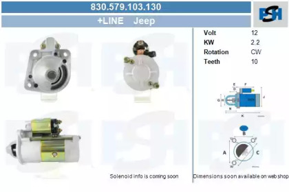 Стартер CV PSH 830.579.103.130