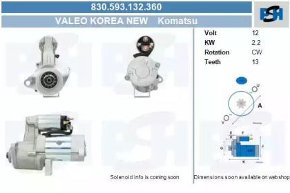 Стартер CV PSH 830.593.132.360