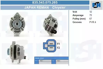 Генератор CV PSH 835.543.075.265
