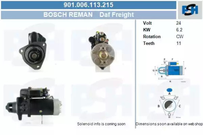 Стартер CV PSH 901.006.113.215