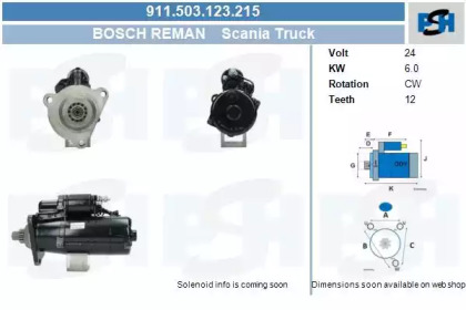 Стартер CV PSH 911.503.123.215