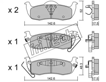 Комплект тормозных колодок fri.tech. 1076.0