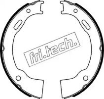 Комплект тормозных колодок, стояночная тормозная система fri.tech. 1088.242