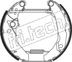 Комплект тормозных колодок fri.tech. 15066