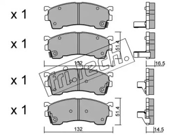 Комплект тормозных колодок fri.tech. 232.0