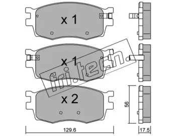 Комплект тормозных колодок fri.tech. 740.0