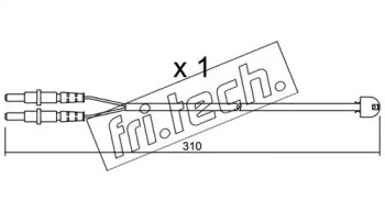 Сигнализатор, износ тормозных колодок fri.tech. SU.242