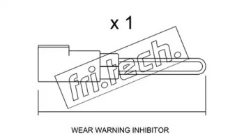 Сигнализатор, износ тормозных колодок fri.tech. SU.258