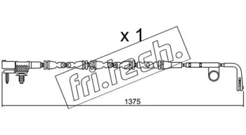 Сигнализатор, износ тормозных колодок fri.tech. SU.315