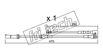 Сигнализатор, износ тормозных колодок fri.tech. SU.338