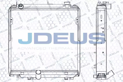 Радиатор, охлаждение двигателя JDEUS 028M86