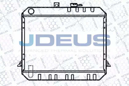 Радиатор, охлаждение двигателя JDEUS 028N33