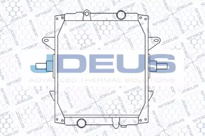 Радиатор, охлаждение двигателя JDEUS 123M08